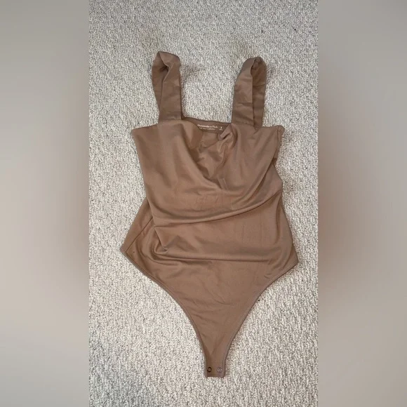 NWOT // Abercrombie - Soft AF Cotton Blend Seamless Bodysuit - Picture 2 of 2